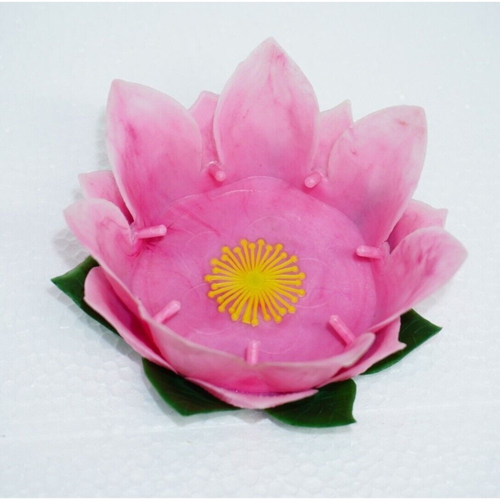 Rare Styson Decorative Plastic Lotus Coasters and 8oz Dessert Dishes 1961 MCM X2 - Picture 3 of 7